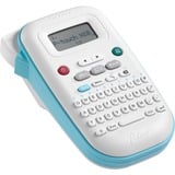 Brother PT-N10 etiketprinter Termisk overførsel Farve 180 x 180 dpi 9 mm/sek., Etiketteringsmaskine Hvid/Lyseblå, Termisk overførsel, 180 x 180 dpi, 9 mm/sek., Farve, Blå, Hvid
