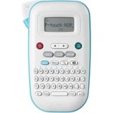 Brother PT-N10 etiketprinter Termisk overførsel Farve 180 x 180 dpi 9 mm/sek., Etiketteringsmaskine Hvid/Lyseblå, Termisk overførsel, 180 x 180 dpi, 9 mm/sek., Farve, Blå, Hvid