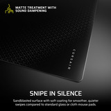 Corsair MM Glass, Gaming Mus pad Sort