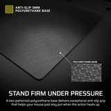 Corsair MM Glass, Gaming Mus pad Sort
