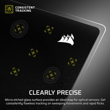 Corsair MM Glass, Gaming Mus pad Sort