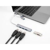 DeLOCK 4-port slank USB-hub med USB Type-C eller USB Type-A, USB hub 