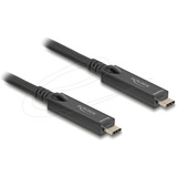 DeLOCK Aktivt optisk USB-C 8K video + data + PD kabel Sort