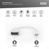 Digitus DB-340405-001-W, Adapter Hvid