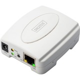 Digitus DN-13003-2 printserver Ethernet LAN Hvid, Printernetkortet Hvid, Hvid, Taiwan, Ethernet LAN, IEEE 802.3, IEEE 802.3u, 10,100 Mbit/s, TCP/IP, IPX/SPX, NetBEUI, AppleTalk,