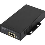 Digitus Gigabit Ethernet PoE++ injektor 802.3at, 95 W, PoE injektor Sort