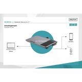 Digitus Notebook bord / arbejdsplads, op til 17" grå
