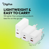 Digitus USB GaN oplader 30W, 1x USB-C, 1x USB-A Hvid