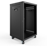 Digitus Universal 19-tommer udstyrsrack med hjul, Rack server kabinet Sort