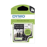 Dymo D1 ORIGINAL Skriftbånd, sort på hvid, 19mm x 3,5m, Tape 