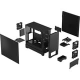 Fractal Design Pop Silent Tower Sort, Towerkabinet Sort, Tower, PC, Sort, ATX, micro ATX, Mini-ITX, Stål, 17 cm