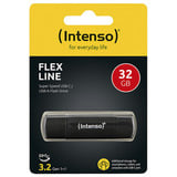 Intenso Flex Line 32 GB, USB-stik Sort