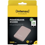 Intenso XS5000 Lithium polymer (LiPo) 5000 mAh Rose, Power Bank Rosa, 5000 mAh, Lithium polymer (LiPo), Rose