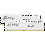 Kingston FURY FURY Beast 64GB 6000MT/s DDR5 CL36 DIMM (sæt med 2) White EXPO, Hukommelse Hvid, 64 GB, 2 x 32 GB, DDR5, 288-pin DIMM