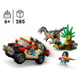 LEGO Jurassic World Offroad-flugt fra raptor, Bygge legetøj Byggesæt, 6 År, Plast, 285 stk, 436 g