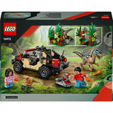 LEGO Jurassic World Offroad-flugt fra raptor, Bygge legetøj Byggesæt, 6 År, Plast, 285 stk, 436 g