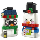 LEGO Sæsonbestemte dekorations-snemænd, Bygge legetøj 