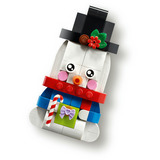 LEGO Sæsonbestemte dekorations-snemænd, Bygge legetøj Byggesæt, 6 År, Plast, 168 stk, 198 g