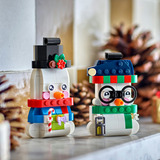 LEGO Sæsonbestemte dekorations-snemænd, Bygge legetøj Byggesæt, 6 År, Plast, 168 stk, 198 g