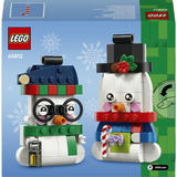 LEGO Sæsonbestemte dekorations-snemænd, Bygge legetøj Byggesæt, 6 År, Plast, 168 stk, 198 g