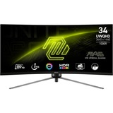 MSI MAG 345CQR, Gaming Skærm Sort