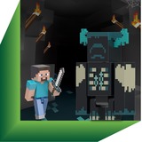 Mattel MINECRAFT WARDEN-figur, Spil figur Minecraft WARDEN-figur, 6 År, Blå, Grå, Plast