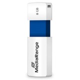 MediaRange USB-stik Hvid/Blå