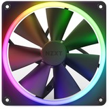 NZXT F140 RGB Computerkabinet Ventilator 14 cm Sort 1 stk, Sag fan Sort, Ventilator, 14 cm, 500 rpm, 1800 rpm, 32,5 dB, 24,85 kubikfod/min.