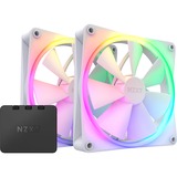 NZXT F140 RGB DUO Twin 140x140x25, Sag fan Hvid