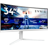 Philips 34M2C5601QA, Gaming Skærm Hvid