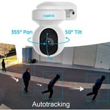 Reolink E Series E560 Sfærisk IP-sikkerhedskamera Indendørs & udendørs 3840 x 2160 pixel Væg, Overvågningskamera Hvid, IP-sikkerhedskamera, Indendørs & udendørs, Kabel & trådløs, Google Assistant, Intern, 2400 - 5000 MHz