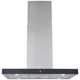 Respekta 19050000000321, Emhætte rustfrit stål/Sort