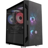 SilverStone FARA H1M Micro Tower Sort, Towerkabinet Sort, Micro Tower, PC, Sort, micro ATX, Mini-DTX, Mini-ITX, Plast, Stål, 16 cm