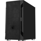 SilverStone FARA H1M Micro Tower Sort, Towerkabinet Sort, Micro Tower, PC, Sort, micro ATX, Mini-DTX, Mini-ITX, Plast, Stål, 16 cm