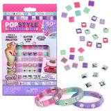 Spin Master PopStyle Bracelet Maker Expansion Pack, Klippe og klistre Cool Maker PopStyle Bracelet Maker Expansion Pack, Smykkefremstillingssæt til armbånd til børn, 7 År, Flerfarvet