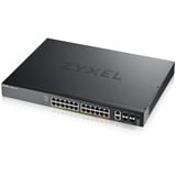 Zyxel XGS2220-30HP Administreret L3 Gigabit Ethernet (10/100/1000) Strøm over Ethernet (PoE) Sort, Switch Administreret, L3, Gigabit Ethernet (10/100/1000), Strøm over Ethernet (PoE), Stativ-montering
