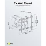 goobay TV-vægbeslag Pro FULLMOTION (L), Wall Mount Sort