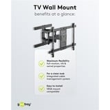 goobay TV-vægbeslag Pro FULLMOTION (L), Wall Mount Sort