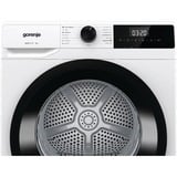 gorenje DHNE83 tørretumbler Fritstående Front-læsning 8 kg Hvid, Varmepumpe kondens tørretumbler Hvid/Sort, Fritstående, Front-læsning, Varmepumpe, Hvid, Knapper, Dreje, LED