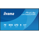 iiyama LH7566UHSB-B1AG, Offentlig visning Sort (mat)