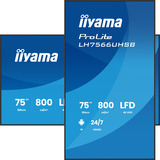 iiyama LH7566UHSB-B1AG, Offentlig visning Sort (mat)