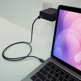 ADATA CACC-100PN-BK USB-kabel USB 2.0 1 m USB C Sort Sort, 1 m, USB C, USB C, USB 2.0, 480 Gbit/sek., Sort