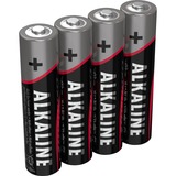 Ansmann 5015553 husholdningsbatteri Engangsbatteri Alkaline Engangsbatteri, Alkaline, 1,5 V, 4 stk, Flerfarvet, 10,5 mm