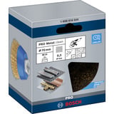 Bosch 1 608 614 020 tilbehør vinkelsliber Kop børste Kop børste, Metal, Metal uden jern, 7 cm, Alle mærker, GGS 6 S Professional, Rød, Sølv