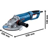 Bosch GWS 27-230 JR Professional, 06018C7300, Vinkelsliber Blå