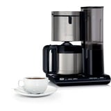 Bosch TKA8A683 kaffemaskine Semi-auto Dråbe kaffemaskine 1,1 L, Filter maskine Højglans sort/rustfrit stål, Dråbe kaffemaskine, 1,1 L, Malet kaffe, 1100 W, Sort, Rustfrit stål