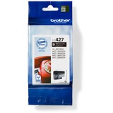 Brother LC-427BK blækpatron 1 stk Original Standard udbytte Sort Standard udbytte, Sort, Pigmentbaseret blæk, 1 stk, 3000 Sider, Enkelt pakke
