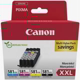 Canon 1998C006 blækpatron 4 stk Original Sort, Blå, Magenta, Gul Sort, Blå, Magenta, Gul, 4 stk, Multipakke