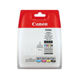 Canon 1998C006 blækpatron 4 stk Original Sort, Blå, Magenta, Gul Sort, Blå, Magenta, Gul, 4 stk, Multipakke