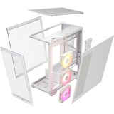 Corsair iCUE LINK 3500X RGB, Towerkabinet Hvid